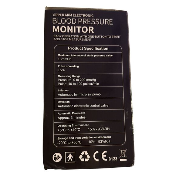 Blood Pressure Monitor Large Screen Machine Dual User XL 9"-17" Cuff Backlit LCD - Picture 4 of 11
